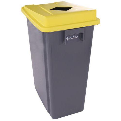 Poubelle 60 L avec couvercle tri sélectif Jaune Cannette thumbnail image 1