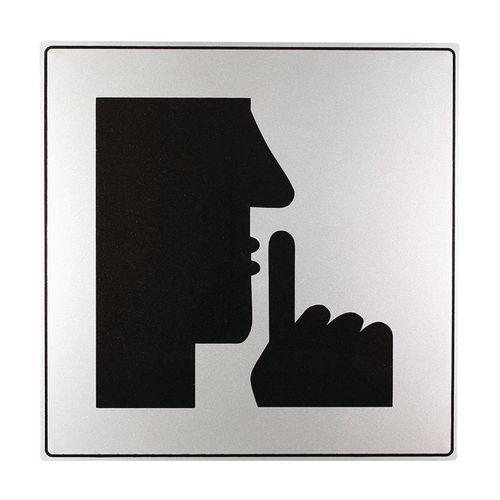 Panneau d’information standardisé ISO 7001 'silence' thumbnail image 1