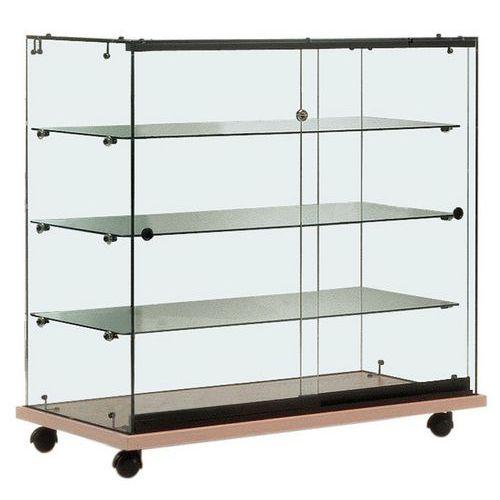Vitrine Easy E146 Avec éclairage Lxhxp: 92 x 90 x 47 cm socle Hêtre thumbnail image 1