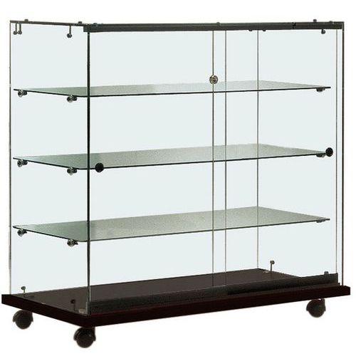 Vitrine Easy E146 Avec éclairage Lxhxp: 92 x 90 x 47 cm socle Noir thumbnail image 1