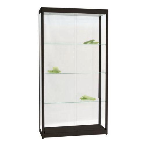 Vitrine Rectangle - Avec éclairage socle Noir thumbnail image 1