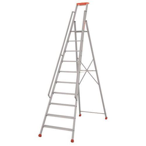 Illustration de : Escabeau Pro 300 - Avec rampes - Tubesca