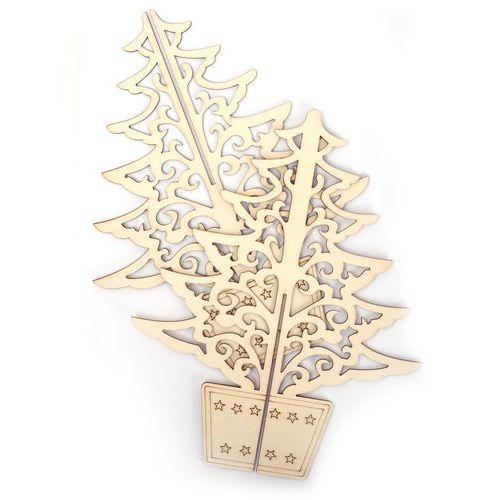 Illustration de : Lot de 10 sapins à plat à colorier - Graine créative