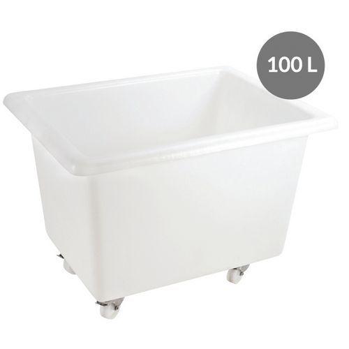 Illustration de : Bac profond sur roues - Longueur 690 à 1 200 mm - 100 à 500 L - Gilac