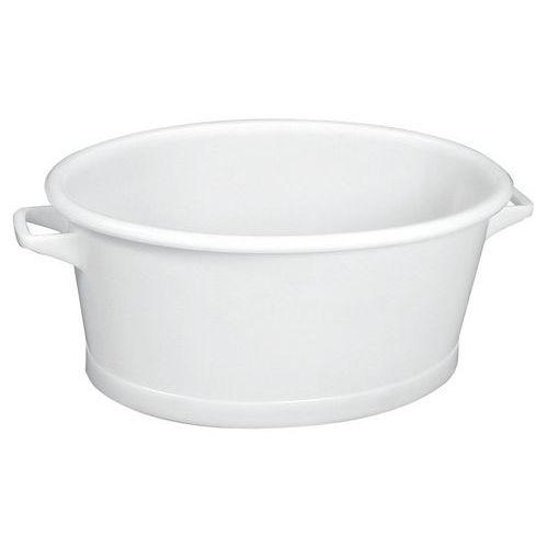 Illustration de : Baquet ovale fond renforcé - Longueur 740 mm - 60 L - Gilac