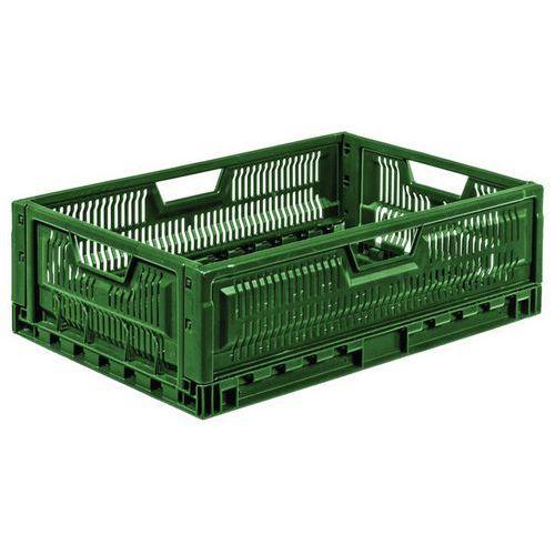 Caisse pliable gerbable - Longueur 600 mm - 36 à 47 L - Gilac thumbnail image 1
