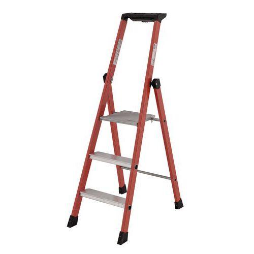 Illustration de : Escabeau isolant fibre de verre Pro Intensif - Tubesca