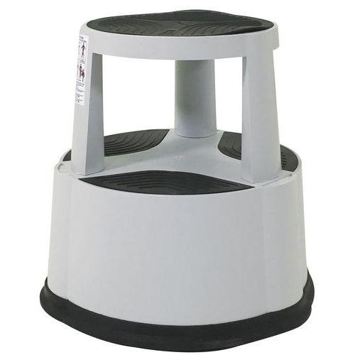 Marchepied mobile pro poly. - 2 marches Gris thumbnail image 1