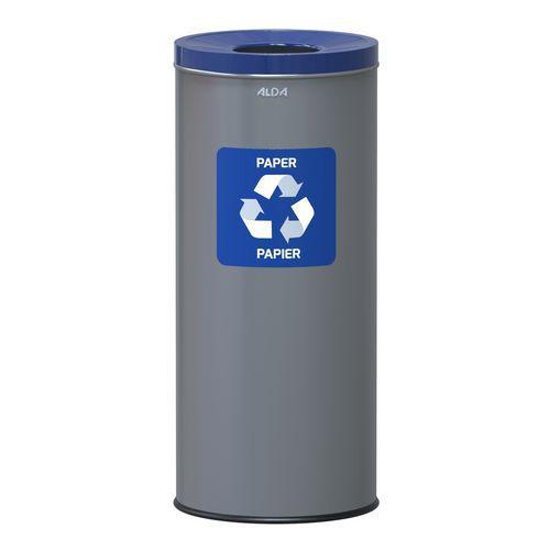 Poubelle métallique Prestige EKO recyclage papier 45 L thumbnail image 1