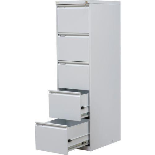 Illustration de : Classeur métallique à rangée unique A4 TYNE