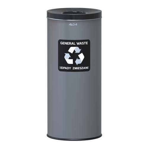 Poubelle métallique Prestige EKO recyclage mixte 45 L thumbnail image 1