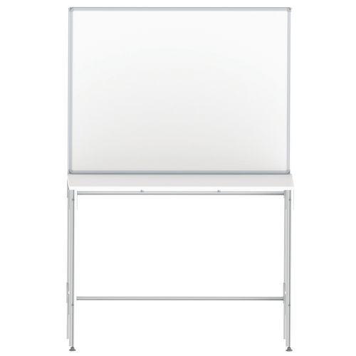 Illustration de : Table avec tableau intégré pour atelier - Bi-Office