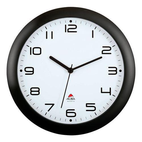Horloge quartz Ø 30 cm cadran coloris noir thumbnail image 1