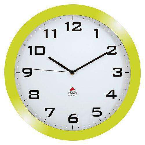 Horloge quartz Ø 38 cm cadran coloris anis thumbnail image 1