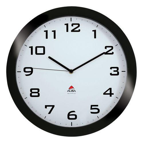 Horloge quartz Ø 38 cm cadran coloris noir thumbnail image 1