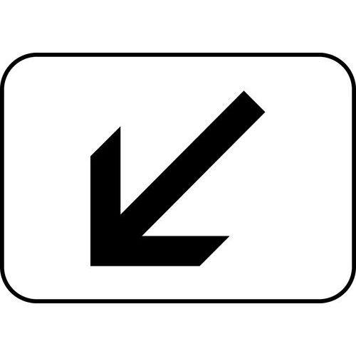 Illustration de : Panonceau pour panneaux de signalisation type B - M3a2 - Indication de la voie concernée par le panneau qu'il