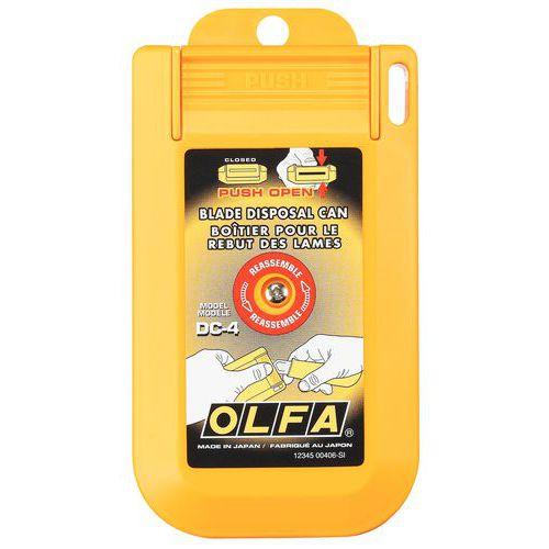 Illustration de : Boîte de sécurité DC-4 pour lames usagées - Étui casse lames - Olfa