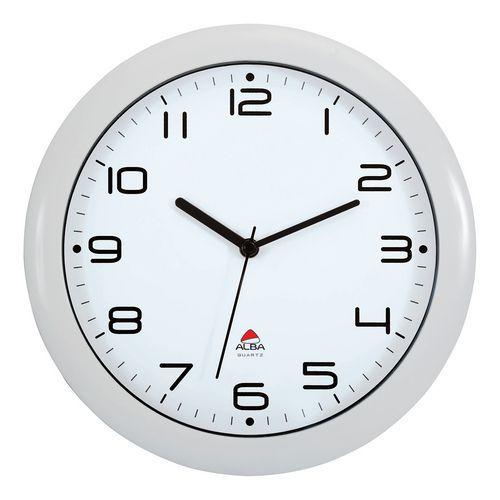 Horloge ronde Ø 30 cm cadran coloris blanc thumbnail image 1