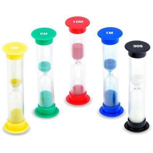 Illustration de : Lot de 5 sabliers