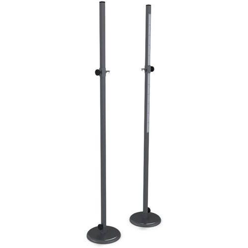 Illustration de : Paire poteaux de saut en hauteur - club - avec embase