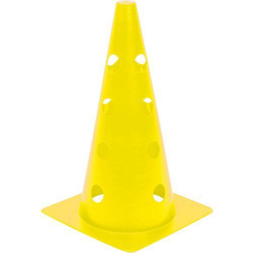 Cône à trous ECO 35 cm - 16 trous sur 4 hauteurs - jaune thumbnail image 1
