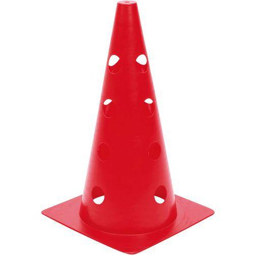 Cône à trous ECO 35 cm - 16 trous sur 4 hauteurs - rouge thumbnail image 1