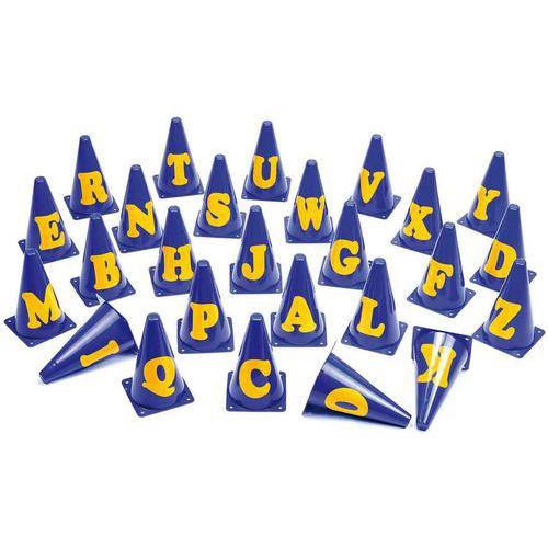 Illustration de : Lot 26 cônes marqués de A à Z - Tanga Sports