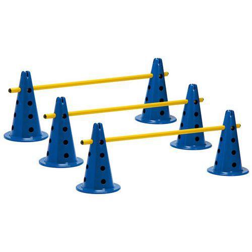 Lot de 3 mini-haies/cônes 35cm multifonctions réglable en hauteur PRO thumbnail image 1
