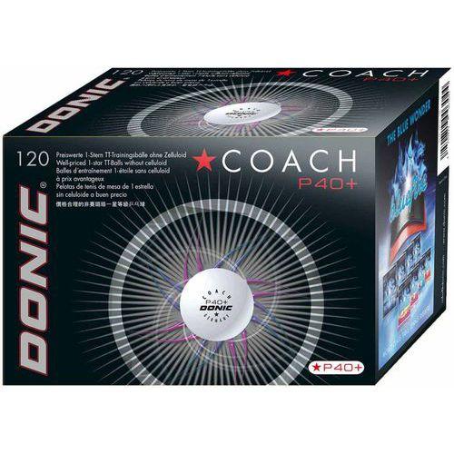 Illustration de : Balle tennis de table coach P40+ cell-free - Lot de 12- Donic