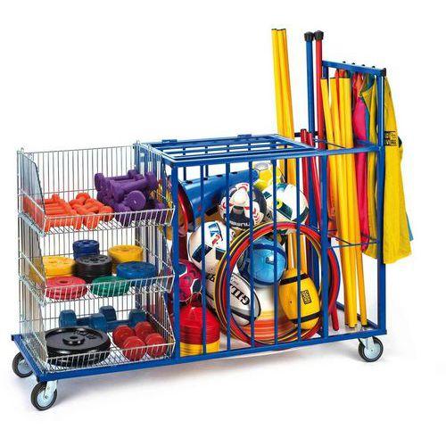 Illustration de : Chariot polyvalent multi-rangement