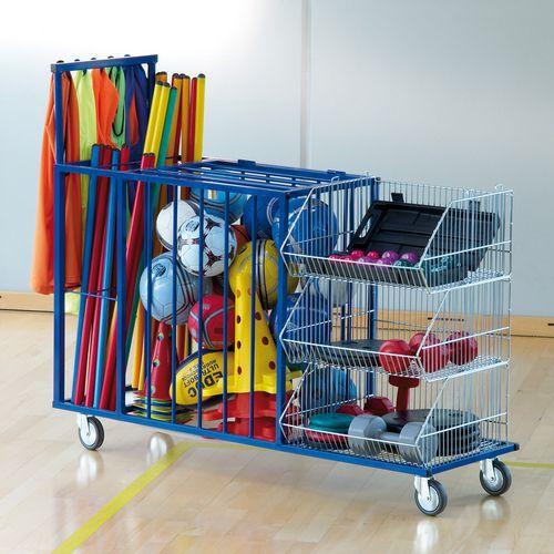 Illustration de : Chariot polyvalent multi-rangement