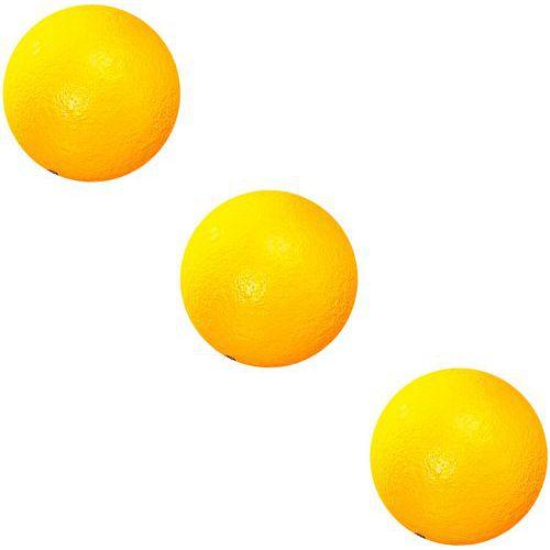Lot 3 balles 7cm mousse softelef coloris jaune thumbnail image 1