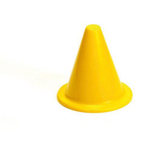 Cone de delimitation de terrain extra souple 18 cm - jaune thumbnail image 1