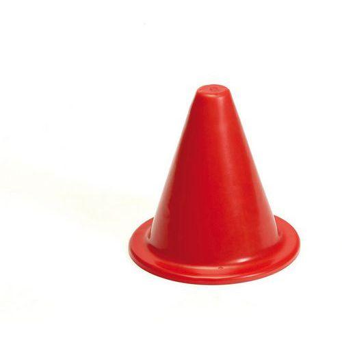 Cone de delimitation de terrain extra souple 18 cm - rouge thumbnail image 1