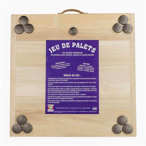 Jeu de Palets sur Planche 70x70 cm thumbnail image 1