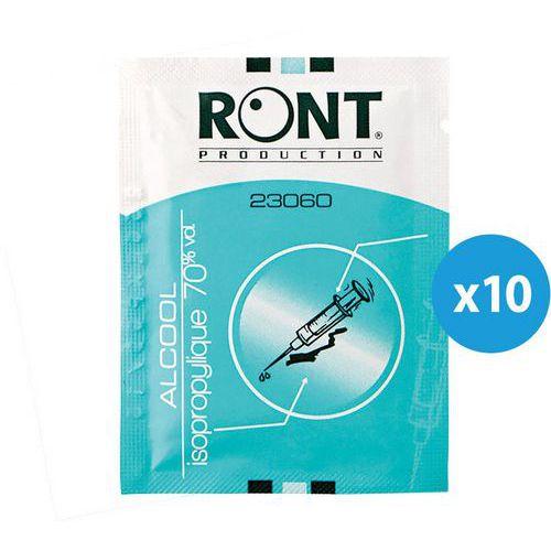 Lot de 10 tampons d'alcool thumbnail image 1