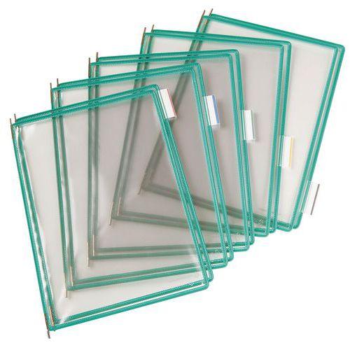 Lot de 10 Pochettes à pivot Tarifold - Housse unique - A4 - Vert thumbnail image 1