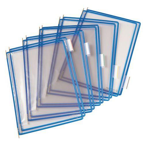 Lot de 10 Pochettes à pivot Tarifold - Housse unique - A4 - Bleu thumbnail image 1