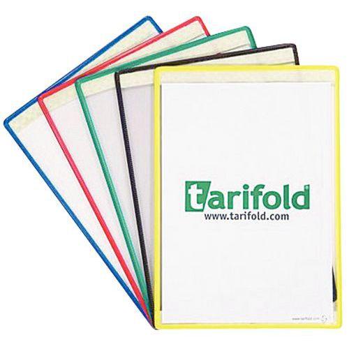 Illustration de : Pochette d'affichage adhésive - A4 Paysage - Tarifold