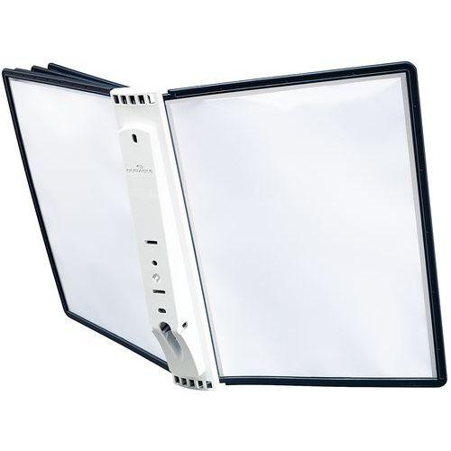 Illustration de : Support mural de présentation Sherpa avec pochettes noires