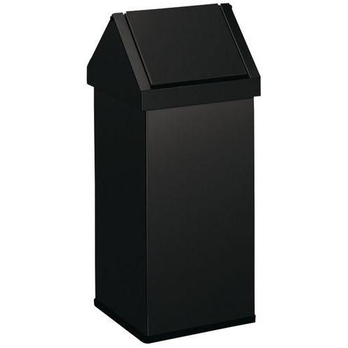 Poubelle avec couvercle basculant de 110 litres Noir thumbnail image 1