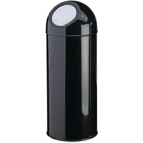 Poubelle à clapet-poussoir, Coloris : Noir thumbnail image 1
