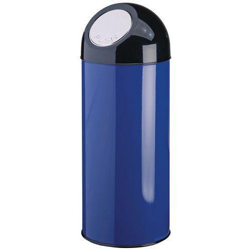 Poubelle à clapet-poussoir, Coloris : Bleu thumbnail image 1