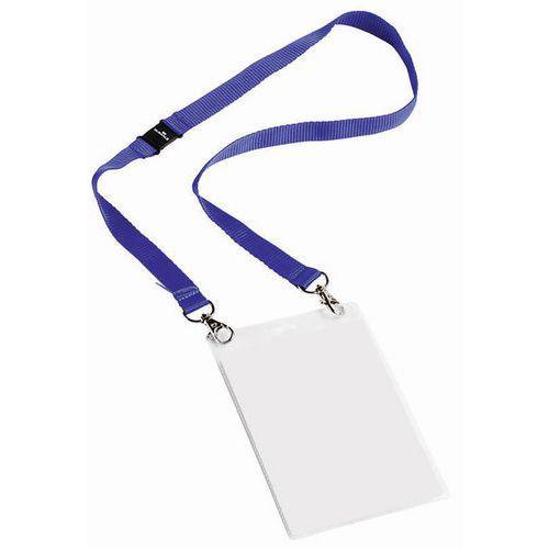 10 Porte-badges évènementiel - A lacet textile Bleu thumbnail image 1