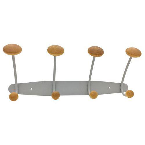 Portemanteau métal et bois, Largeur : 41 cm thumbnail image 1