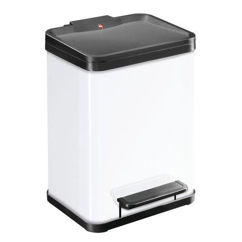 Poubelle ko Duo Plus M 2 x 9 L Blanc - Hailo thumbnail image 1