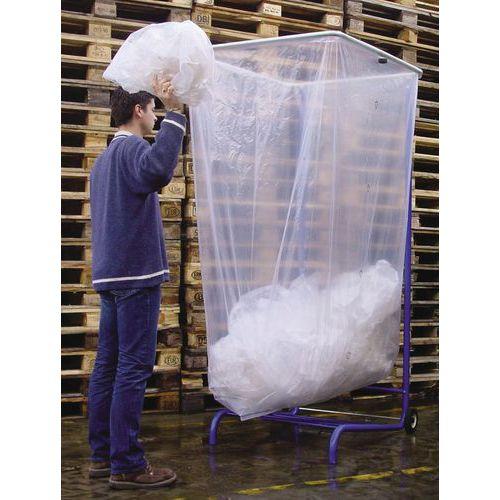 Housse transparente pour conteneur grand volume - 400 à 2500 L - Manutan Expert fullname image