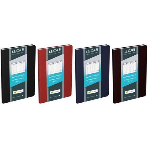 Illustration de : Agenda semainier 10 x 15 cm - Lecas