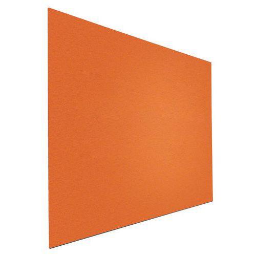 Panneau d'affichage feutre 90 x 120 cm - Sans cadre, Fond coloris : Orange thumbnail image 1