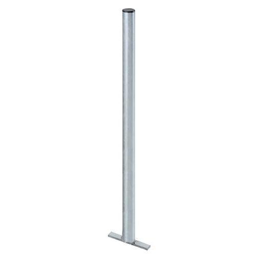 Illustration de : Poteau de fixation pour poubelle métal anti-feu